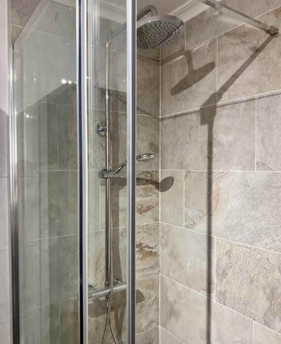 plano en detalle de la ducha