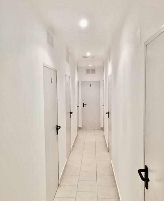 pasillo de trasteros